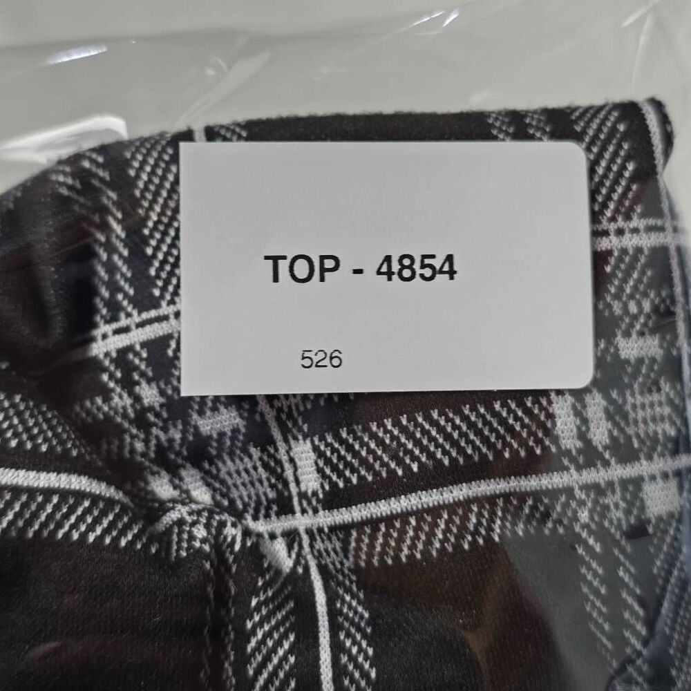 Forever 21 Plaid Mini Dress Black White Small - Picture 9 of 9